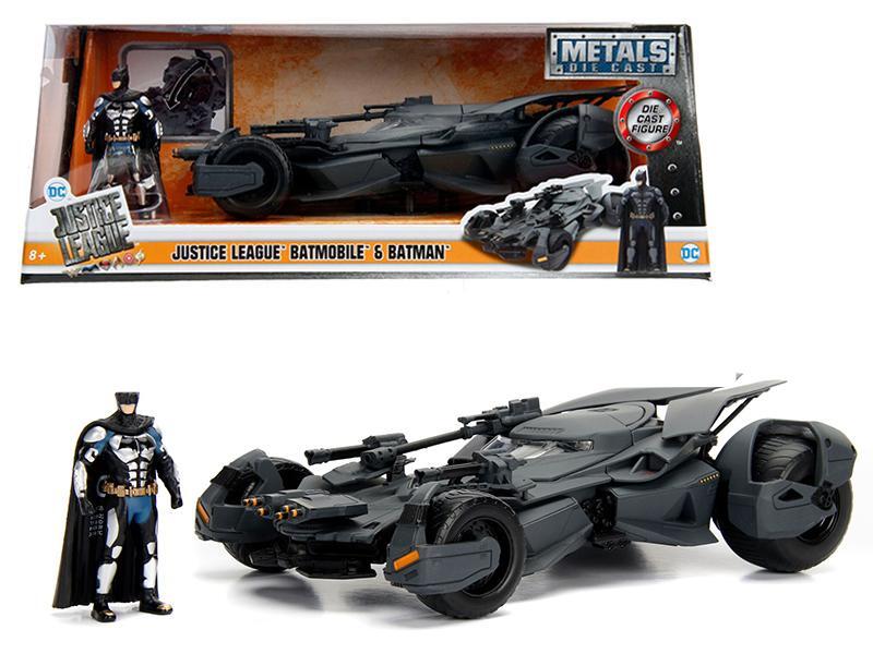 Justice League (2017) - Batmobile & Batman figure 1:24 Scale Jada Metal  Diecast Vehicle