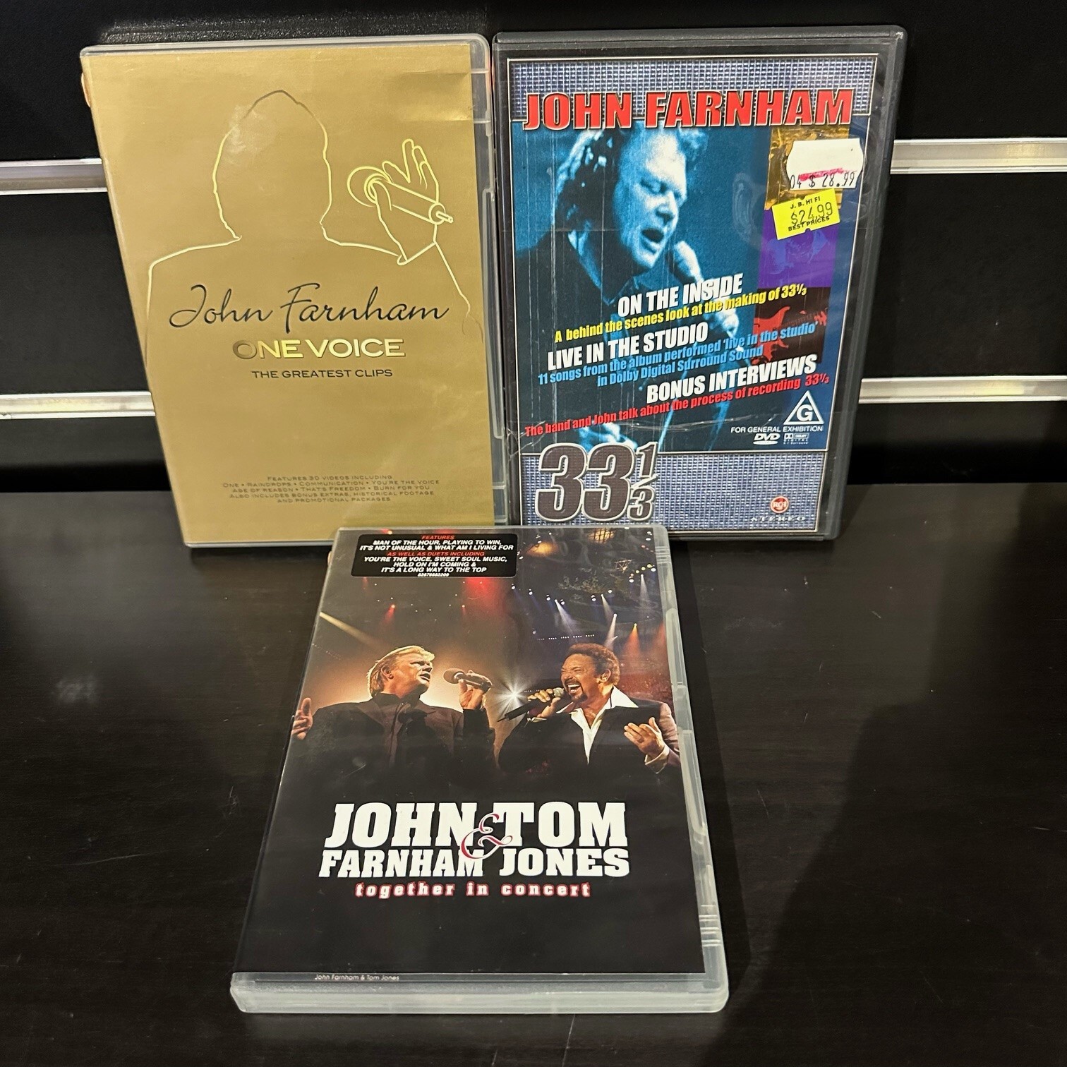 JOHN FARNHAM DVD BUNDLE ONE VOICE 33 1 3 ON THE INSIDE JOHN