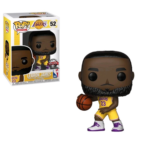 NBA: Lakers - LeBron James Yellow Uniform #52 US Exclusive Pop! Vinyl