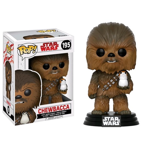 Star Wars - Chewbacca with Porg Episode VIII US Exclusive #195 Pop! Vinyl