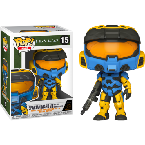 Halo Infinite - Spartan Mark VII with VK78 Commando Rifle Blue & Yellow #15 Pop! Vinyl