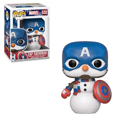 The Avengers - Captain America as Snowman Christmas Holiday Pop! Vinyl 532