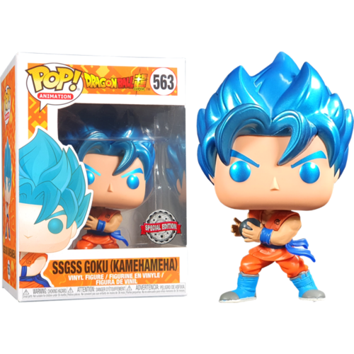 Dragon Ball Super - SSGSS Goku Kamehameha Metallic #563 Pop! Vinyl