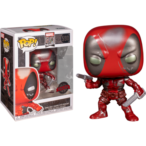 Deadpool - Deadpool First Appearance Metallic 80th Anniversary Pop! Vinyl