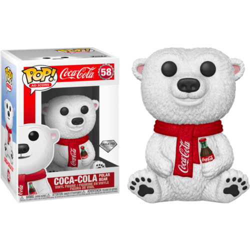 Coca Cola - Polar Bear Diamond Glitter #58 Pop! Vinyl (DGLT)