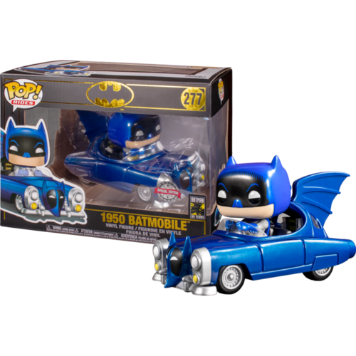 Batman - Batman with 1950 Batmobile 80th Anniversary Metallic #277 Pop! Rides Vinyl