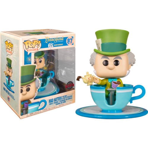 Disneyland: 65th Anniversary - Mad Hatter with Teacup Tea Party Attraction #87 Pop! Rides Vinyl