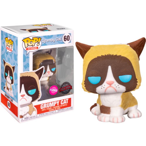 Grumpy Cat - Grumpy Cat Flocked #60 Pop! Vinyl