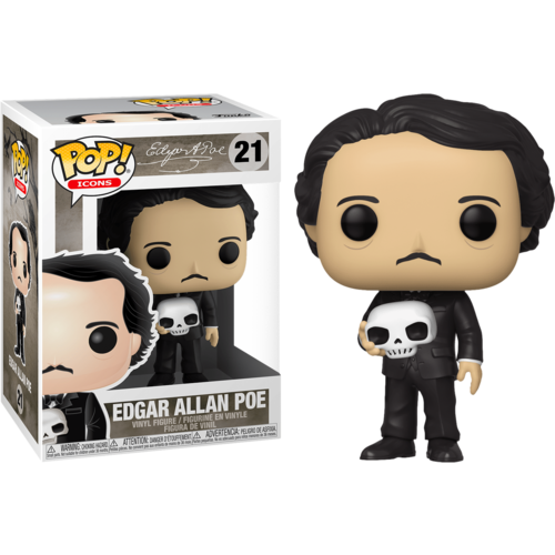 Icons - Edgar Allan Poe with Skull #21 Pop! Vinyl