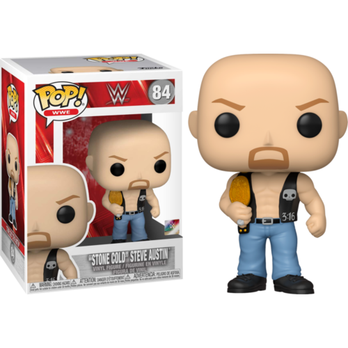 WWE - Stone Cold Steve Austin with Championship Belt #84 Pop! Vinyl