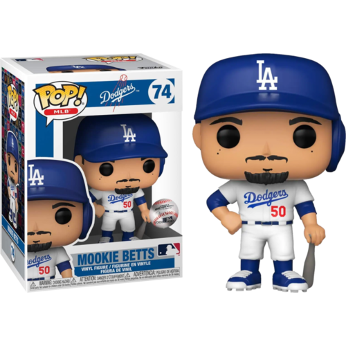 MLB Baseball - Mookie Betts Los Angeles Dodgers Home Uniform #74 Pop! Vinyl