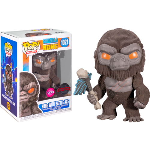 Godzilla vs Kong - Kong with Battle Axe Flocked #1021 Pop! Vinyl