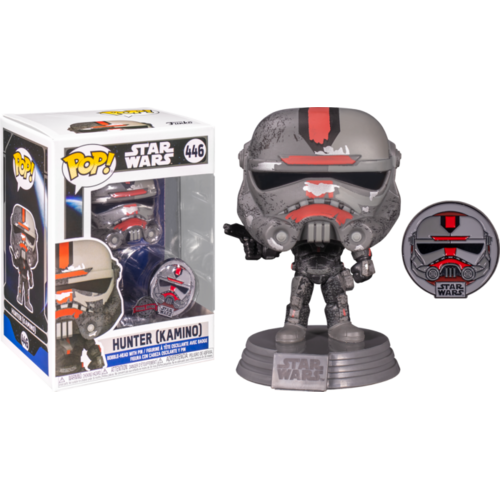 Star Wars: Across The Galaxy - Hunter Kamino Bad Batch #446 Pop! Vinyl with Enamel Pin