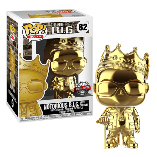 Notorious BIG - Biggie Gold Chrome US Exclusive Pop! Vinyl #82