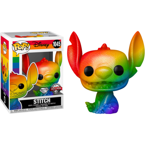 Lilo & Stitch - Stitch Rainbow Pride 2021 Diamond Glitter #1045 Pop! Vinyl