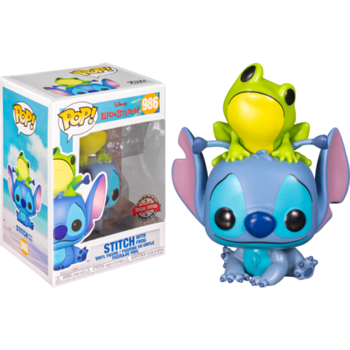 Lilo & Stitch - Stitch with Frog #986 Pop! Vinyl