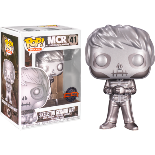 My Chemical Romance - Skeleton Gerard Way Platinum Metallic #41 Pop! Vinyl