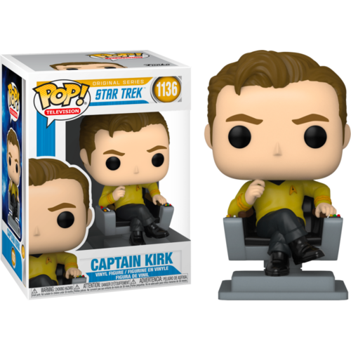 Star Trek: The Original Series - Captain Kirk in Chair #1136 Pop! Vinyl