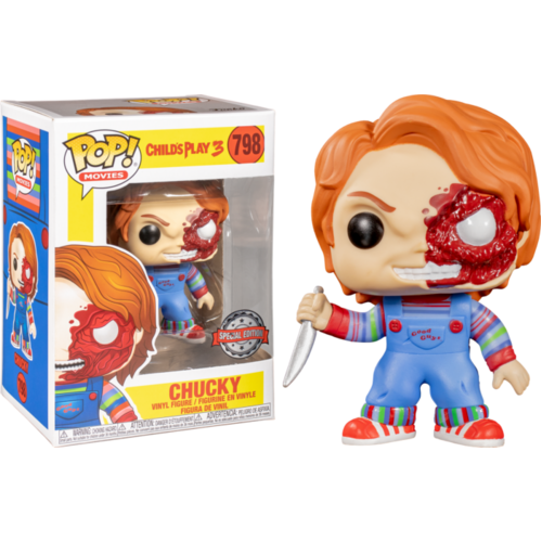 Child's Play - Chucky Half Battle Damaged US Exclusive #798 Pop! Vinyl