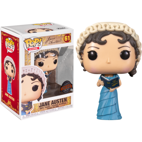 Icons - Jane Austen with Book US Exclusive #61 Pop! Vinyl