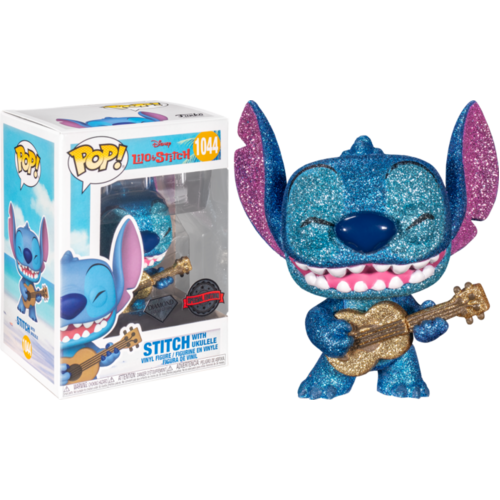 Lilo & Stitch - Stitch with Ukelele Diamond Glitter US Exclusive #1044 Pop! Vinyl