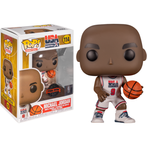 NBA: Legends - Michael Jordan 1992 Team USA White US Exclusive #114 Pop! Vinyl