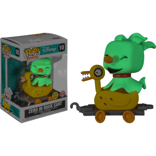 The Nightmare Before Christmas - Zero in Duck Cart Glow US Exclusive #10 Pop! Vinyl