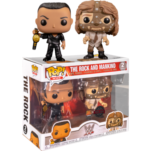 WWE - The Rock vs Mankind US Exclusive Pop! Vinyl 2-pack