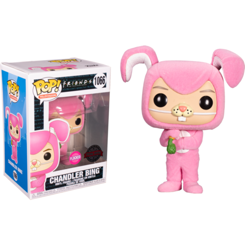 Friends - Chandler as Bunny Flocked US Exclusive #1066 Pop! Vinyl