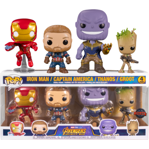 Avengers 3: Infinity War - US Exclusive Pop! Vinyl 4-pack