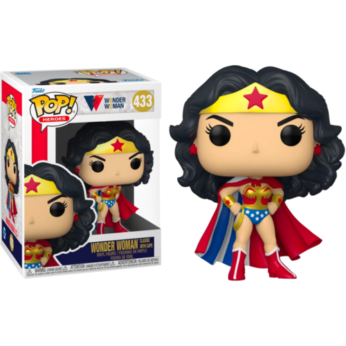 Wonder Woman - Classic with Cape 80th Anniversary Pop! Vinyl $433