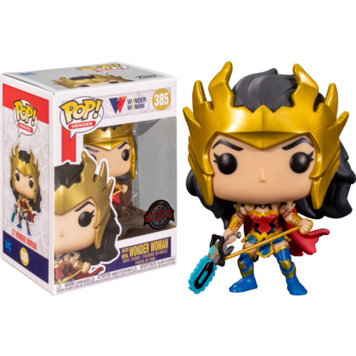 Wonder Woman - Death Metal 80th Anniversary US Exclusive Pop! Vinyl #385