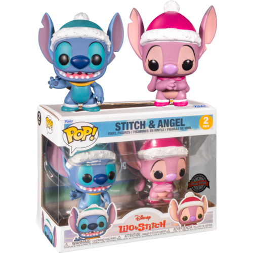 Lilo & Stitch - Winter Stitch & Angel US Exclusive Pop! Vinyl 2-Pack