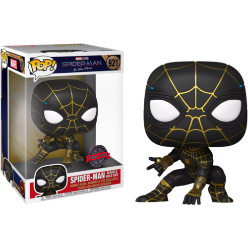 Spider-Man: No Way Home - Spider-Man Black & Gold US Exclusive 10" #921 Pop! Vinyl