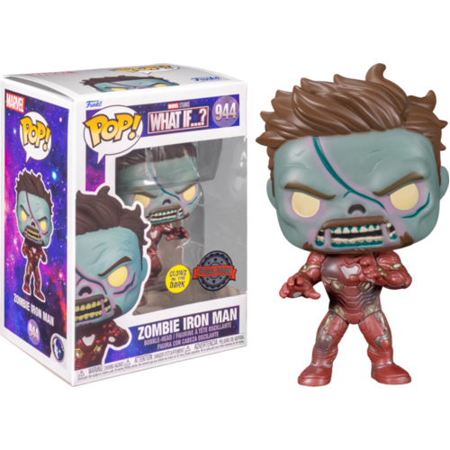 What If - Zombie Iron Man Glow US Exclusive #944 Pop! Vinyl