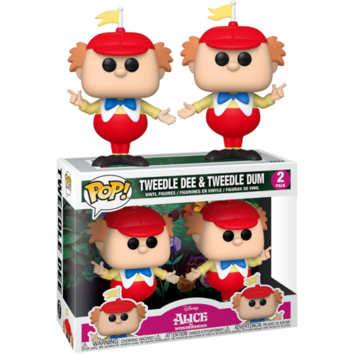 Alice in Wonderland - Tweedle Dee & Tweedle Dum 70th Anniversary Pop! Vinyl 2-pack