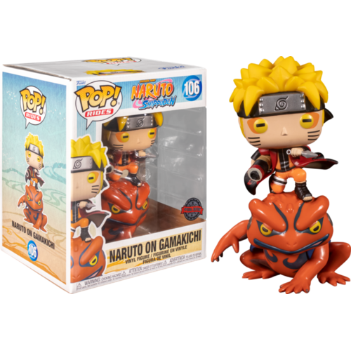 Naruto: Shippuden - Naruto Sage Mode on Gamakichi US Exclusive #106 Pop! Ride