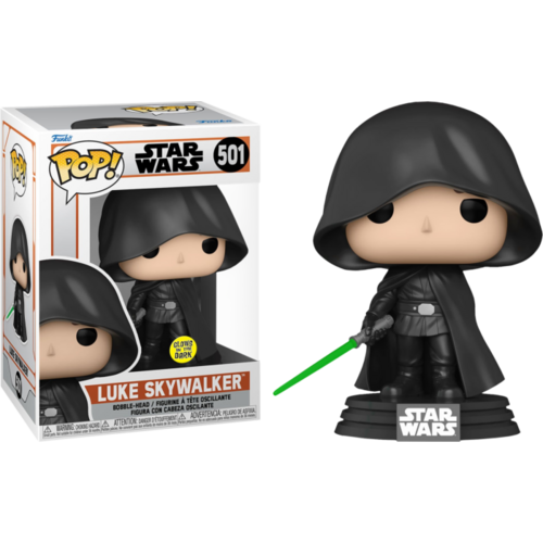 Star Wars: The Mandalorian - Luke Skywalker Hooded Glow US Exclusive #501 Pop! Vinyl FUN61011