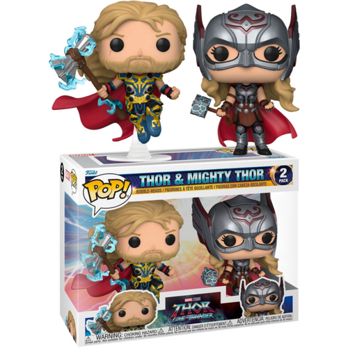 Thor 4: Love and Thunder - Thor & Mighty Thor US Exclusive Pop! 2-Pack