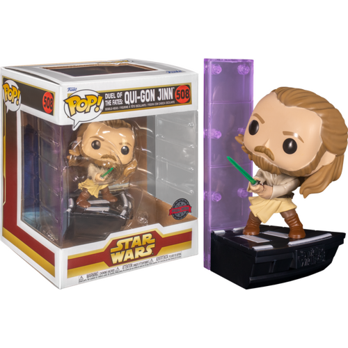 Star Wars - Duel of the Fates: Qui-Gon Jin US Exclusive #508 Pop! Deluxe