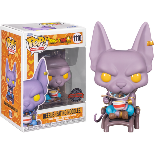 Dragon Ball Super - Beerus with Noodles Metallic US Exclusive #1110 Pop! Vinyl