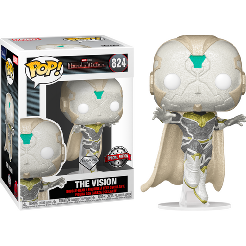 WandaVision - White Vision Diamond Glitter US Exclusive #824 Pop! Vinyl