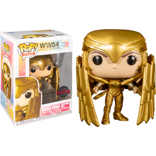 Wonder Woman 1984 -#329 Wonder Woman with Gold Shield Pop! Vinyl Figure (RS)