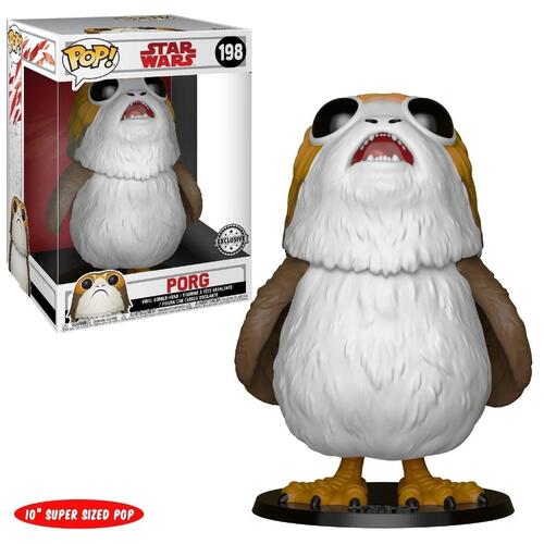 Pop! Viynl Star Wars 198 The Last Jedi Porg 10 Inch Figure Exclusive