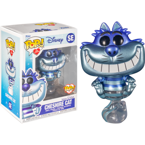 (SW) Alice in Wonderland - Cheshire Cat Make A Wish Blue Metallic Pop! Vinyl Figure (Pops with Purpose) #SE