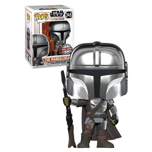 (SW) POP VINYL - STAR WARS: THE MANDALORIAN - MANDALORIAN CHROME #345