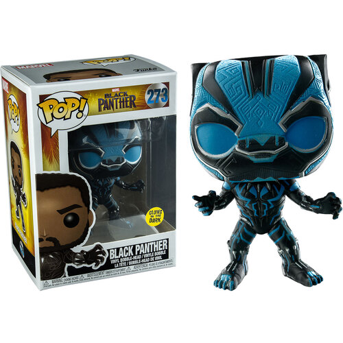 (SW) Funko Black Panther - Blue Black Panther Glow in the Dark Pop! Vinyl Figure #273