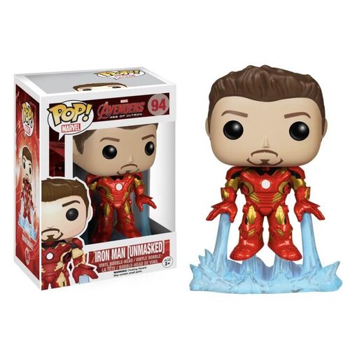 (SW) MARVEL Avengers IRON MAN (UNMASKED) Funko Pop! No. 94