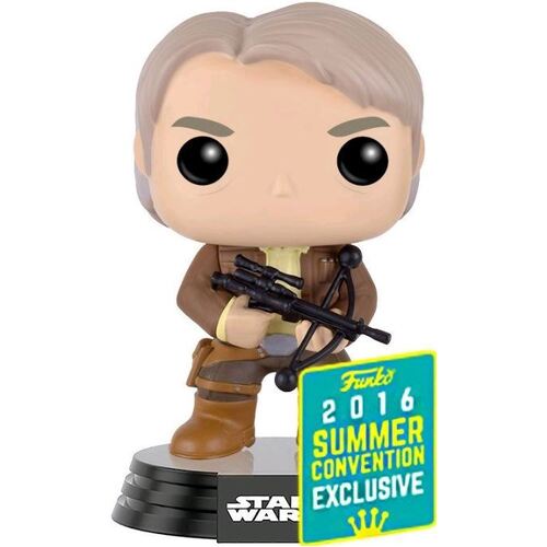 (SW) POP! VINYL - STAR WARS - HAN SOLO WITH BOWCASTER EP 7 THE FORCE AWAKENS SDCC 2016 EXCLUSIVE 115