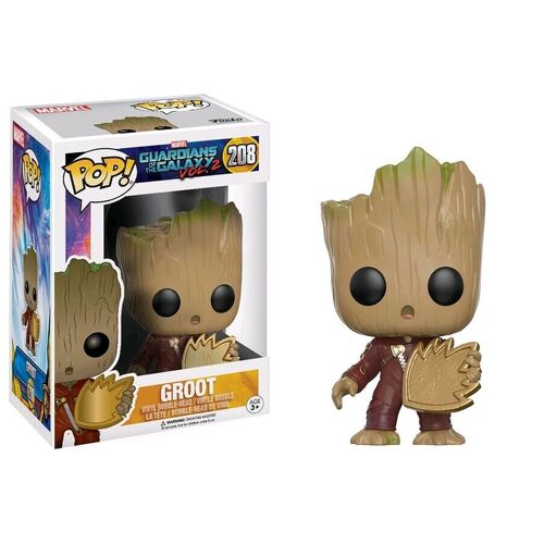 (SW) Groot Ravager Patch US Exclusive Pop! Vinyl Guardians of the Galaxy: Vol. 2 #208 (Not Mint)